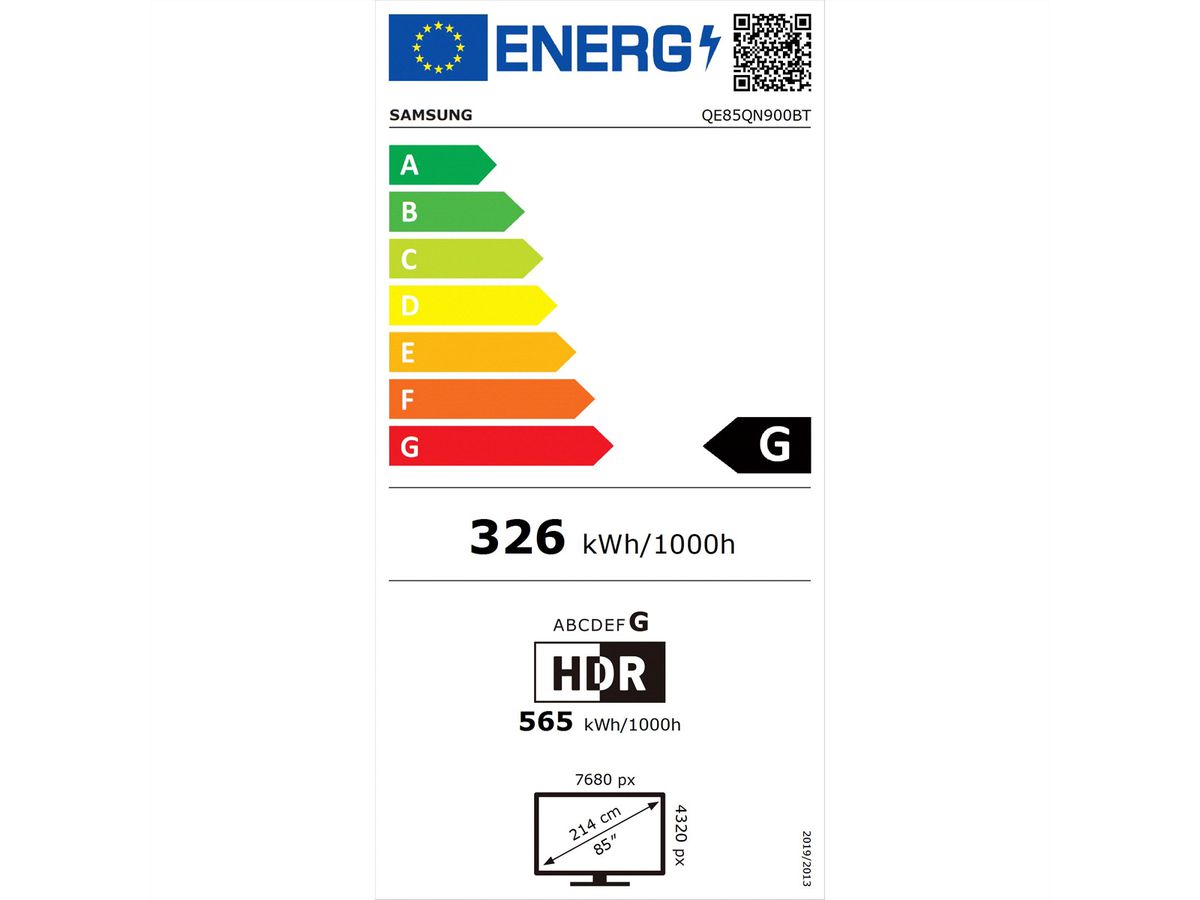 Samsung TV QE85QN900B 85" Neo QLED 8K