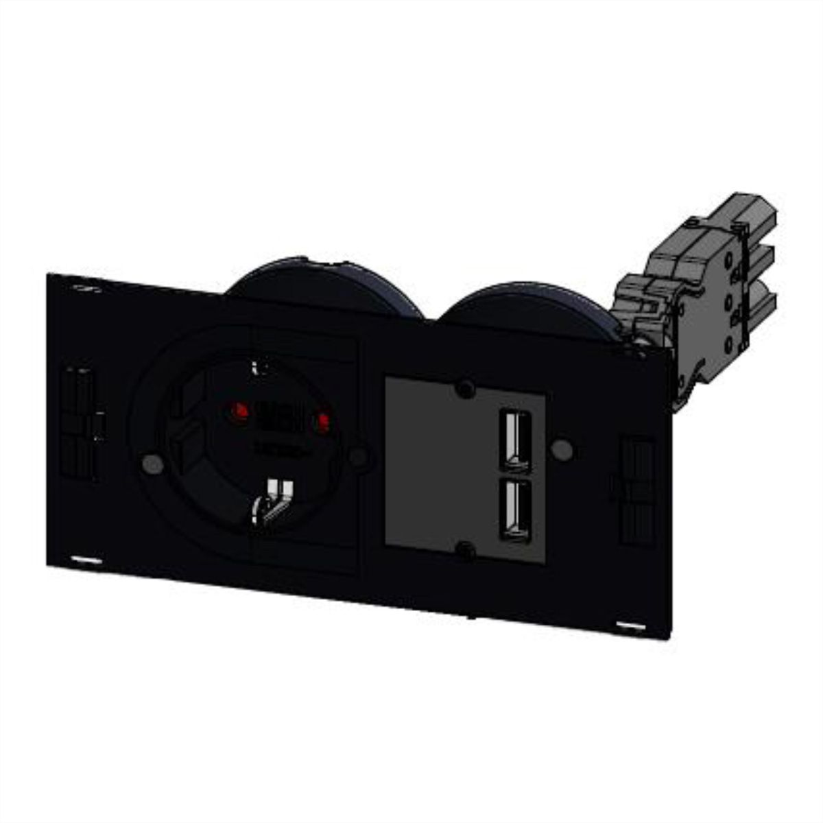 BACHMANN DUE Set 1xDUE CEE7/7+USB