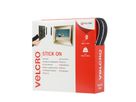 VELCRO® Klettband Selbstklebend, Haken & Flausch 20mm x 10m Schwarz