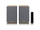 Lenco Aktiv Lautsprecher, 2x40W, Wood,, BT, opt.In, USB, AUX, SUB-Out, IR-FB.