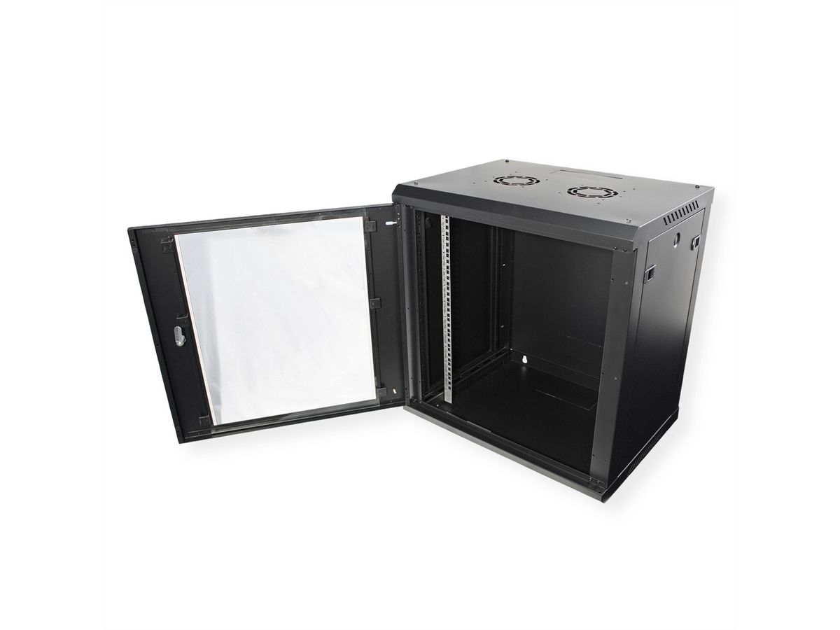 ROLINE 19-Zoll Wandgehäuse Basic Plus 12HE, 600x450 BxT schwarz