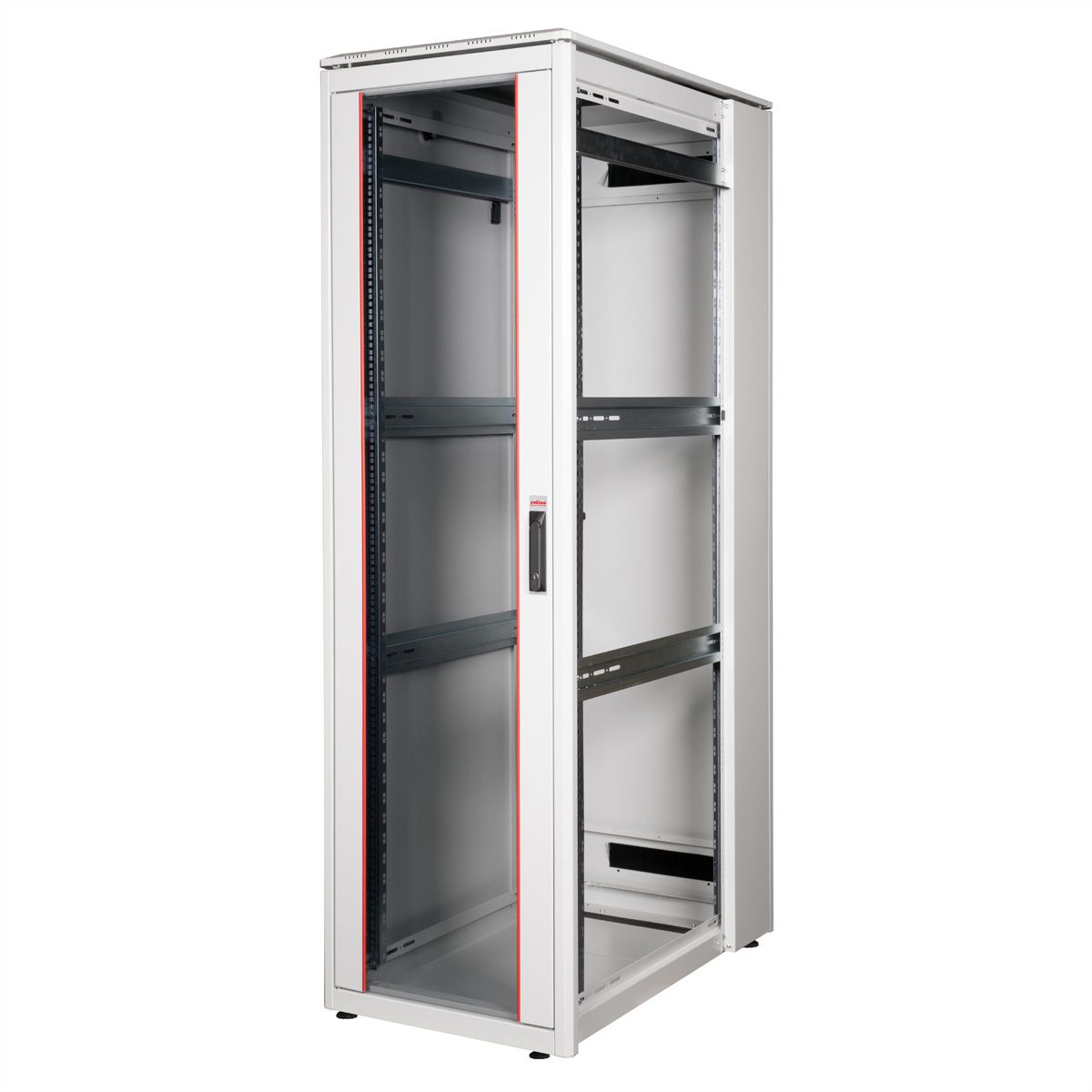 ROLINE 19-Zoll Netzwerkschrank Pro 42 HE, 600x1000 BxT Glastür grau