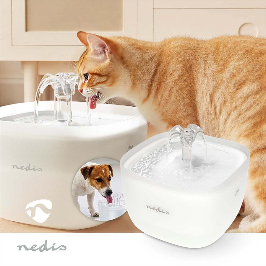 Nedis Haustier-Trinkbrunnen 2 l, weiss