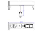 BACHMANN DESK2 2x contact de protection 2x ABD 1x USB Charger GST18, blanc