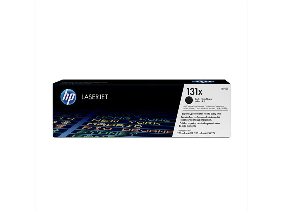 HP CF210X, Cassette noire, Nr. 131X, 2.400 p.