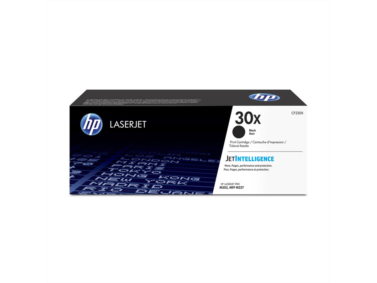 CF230X, HP Druckkassette schwarz, Nr. 30X, ca. 3.500 Seiten für HP LJ Pro M203dn, MFP M227fdn