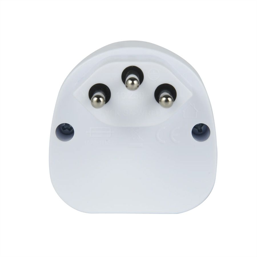 Adaptateur de voyage, blanc, IT,BRA,UK,USA/Japan Typ A/B,AUS/China