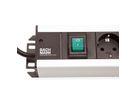 BACHMANN Multiprise 9x contact de protection, interrupteur, 2 m