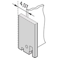 SCHROFF Face avant 19", neutre, 3U, 28 CV, 2,5 mm, alu, RAL 7035