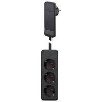 BACHMANN SmartPlug fiche plate, T13/GST18 3m, Suisse, noir, 1,6 m