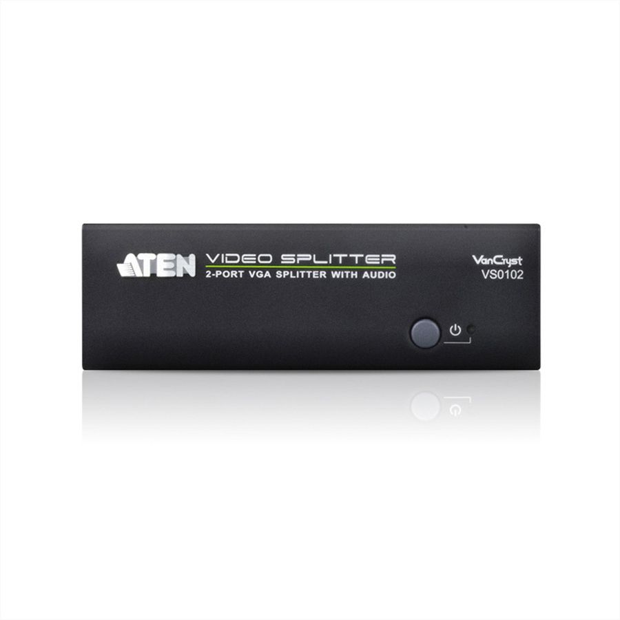 ATEN VS0102 VGA Video-Splitter, 450MHz, Audio, RS232, 2fach