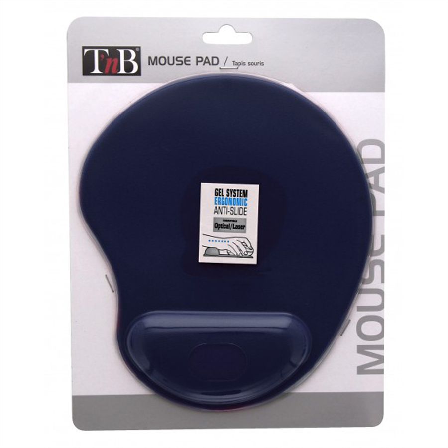 T'NB Ergo Design Mausmatte ergonomisch mit Gel Einsatz, blau