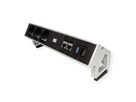 BACHMANN DESK2 3x contact de protection, 2x CAT6, 1x HDMI, 1x USB 3.0