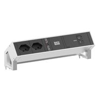 BACHMANN DESK2 2xCH 90° 1xUSB C/C 100W, L=0,2m INOX