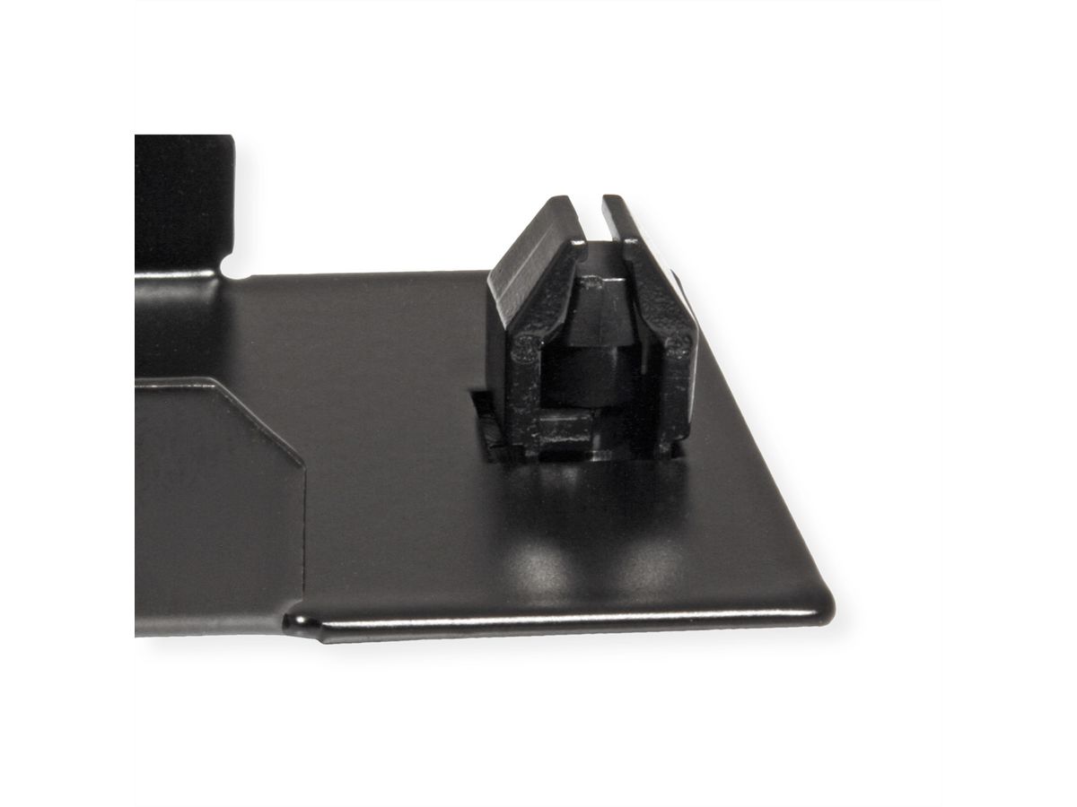 VALUE 19-Zoll-Blindplatte Snap-in, 1 HE, schwarz