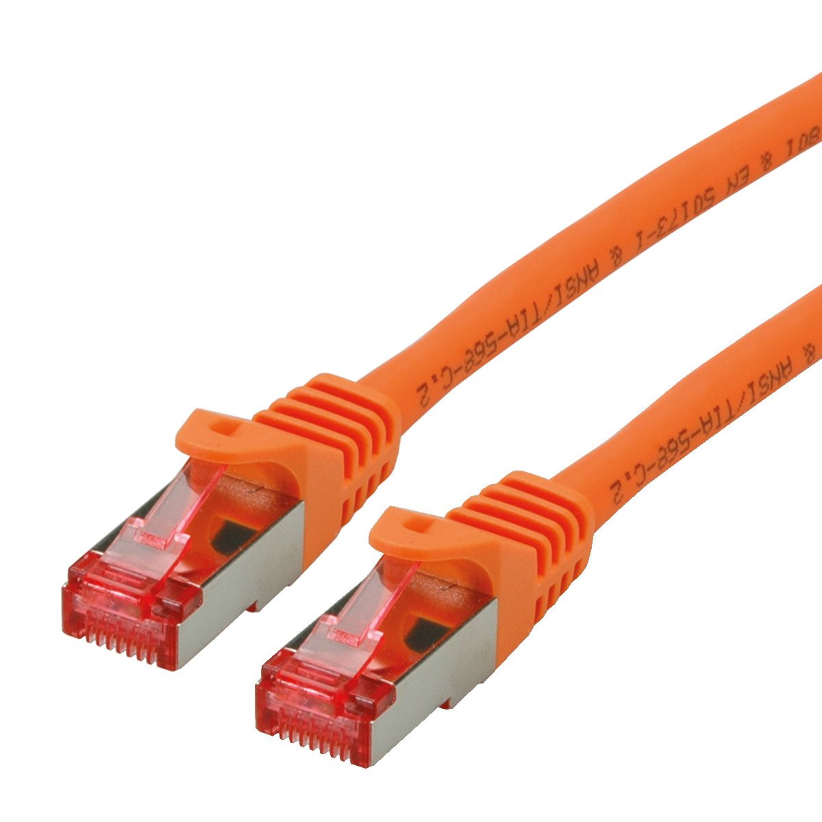 Cordon ROLINE S/FTP(PiMF) Cat.6, LSOH, Component Level, orange, 0,3 m