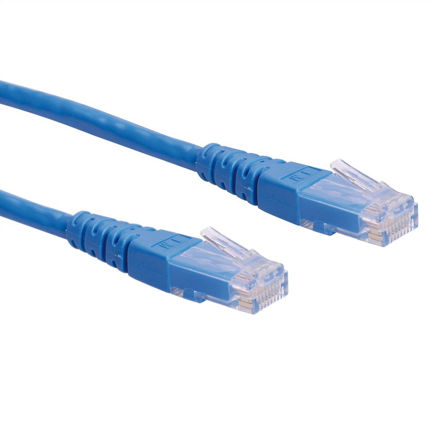 Cordon ROLINE Cat.6 (Classe E) UTP, bleu, 5 m