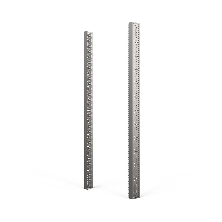 SCHROFF 19"-Winkelprofil mit Universal-Lochung (EIA), AlZn - WINKELPROFIL 19"29HE ALZ(2X)