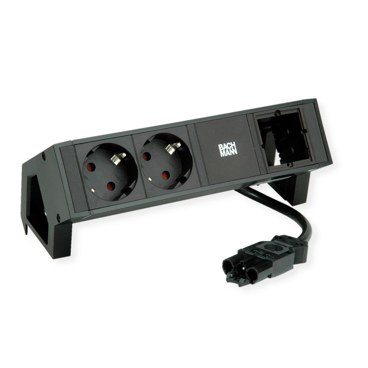 BACHMANN DESK2 2xCEE7/3 1xCM 0,2m GST18 RAL9005