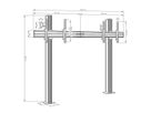 Hagor Système de stand CPS Floor-Wall/bolt down 2x 55-65