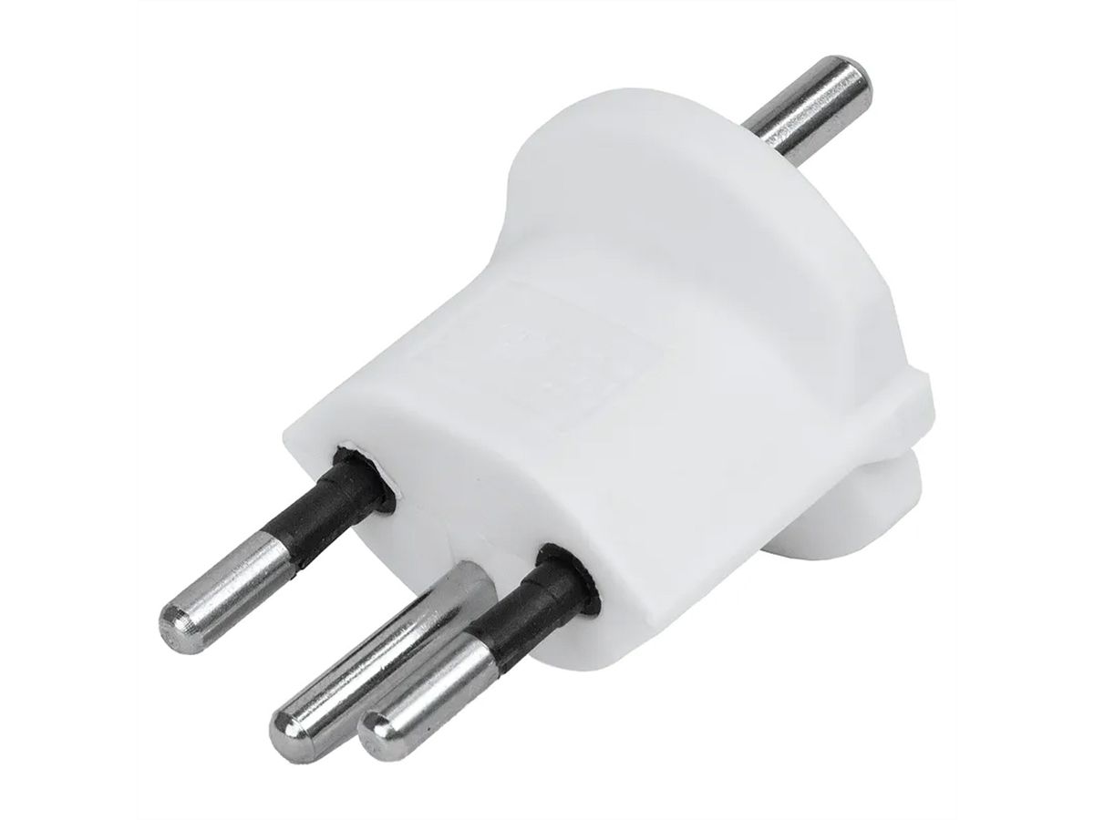 Adaptateur Fix D 2P+T allemand / CH 3 pôles,, Retail Emballage