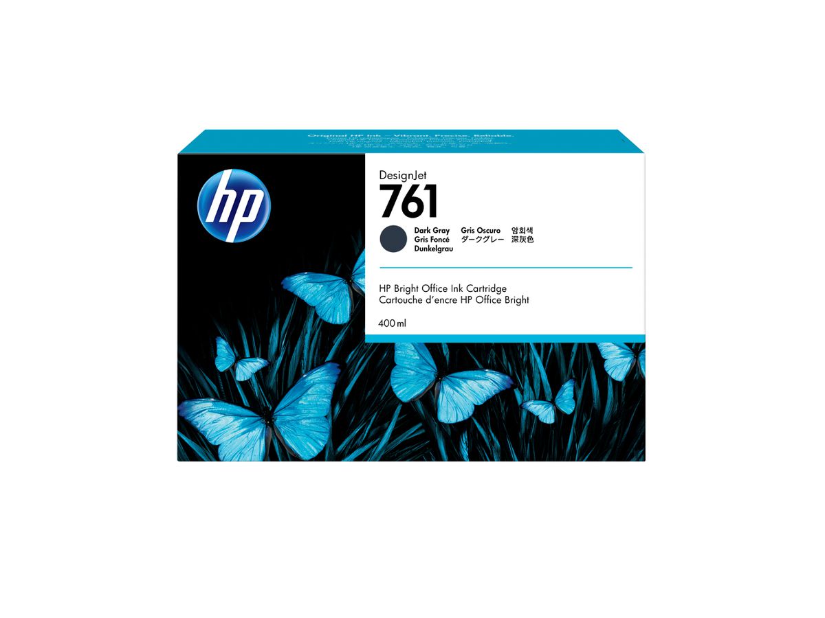 HP 761 Dunkelgrau DesignJet Druckerpatrone, 400 ml