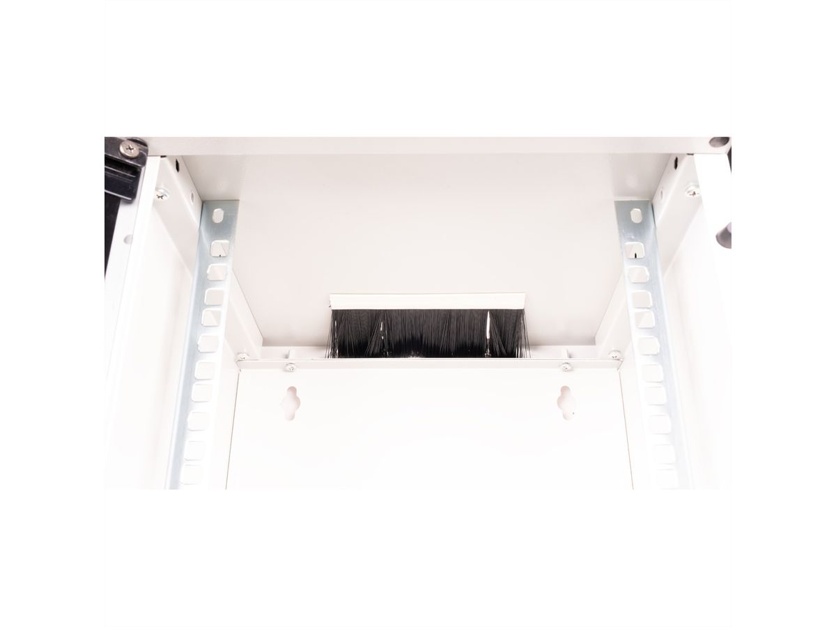 ROLINE 10-Zoll Wandgehäuse 6 HE, 312x300 BxT grau