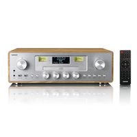 Lenco DAB+ Radio DAR-281WDSI silber, FM, CD Player, Kabellose Ladestation