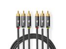 Nedis Composite-Videokabel 3x Cinch ST/ST, 2 m