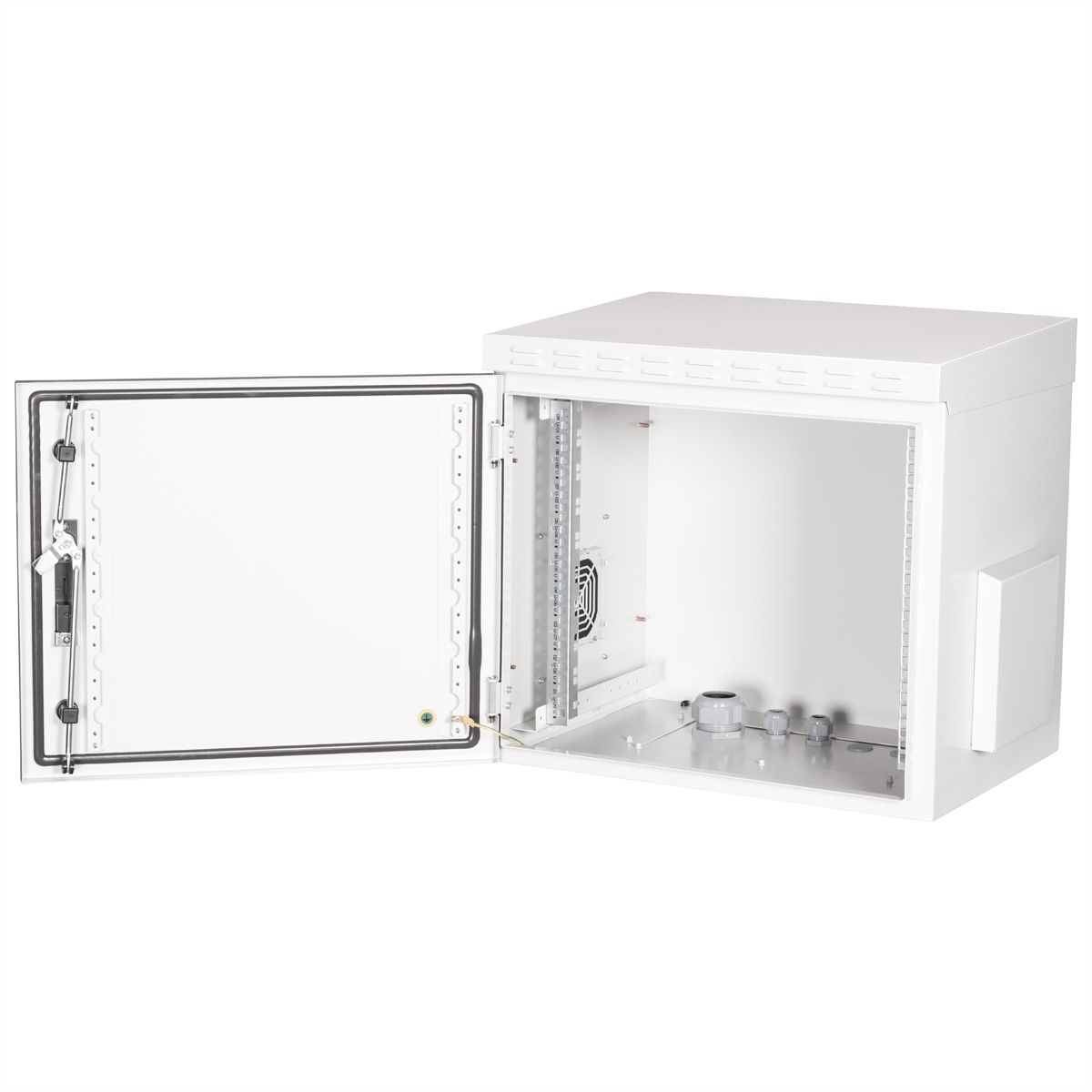 ROLINE 19-Zoll Wandgehäuse Pro 9 HE, 600x450 BxT IP55 outdoor grau
