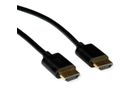 ROLINE HDMI High Speed Kabel mit Ethernet, Slim, ST-ST, schwarz, 1 m