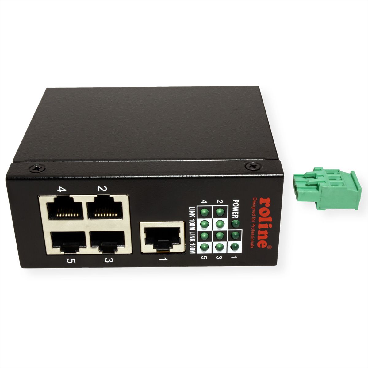 ROLINE Switch industriel 5 ports RJ-45 non administrable