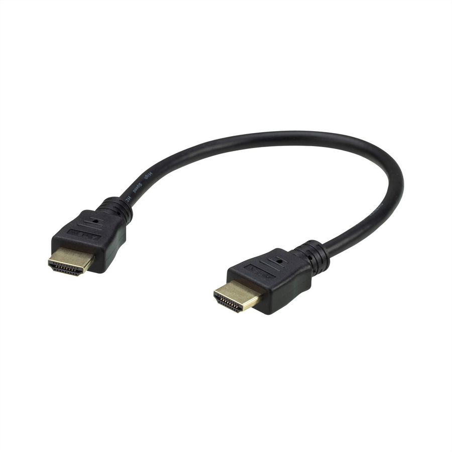 ATEN 2L-7DA3H Câble HDMI True 4K haute vitesse avec Ethernet, noir, 0,3 m