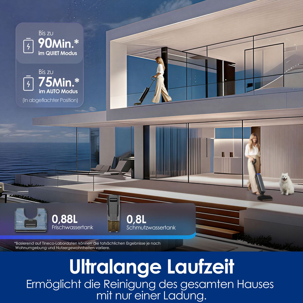 Tineco FLOOR ONE S9 Artist Steam Pro, Nass-Trockensauger