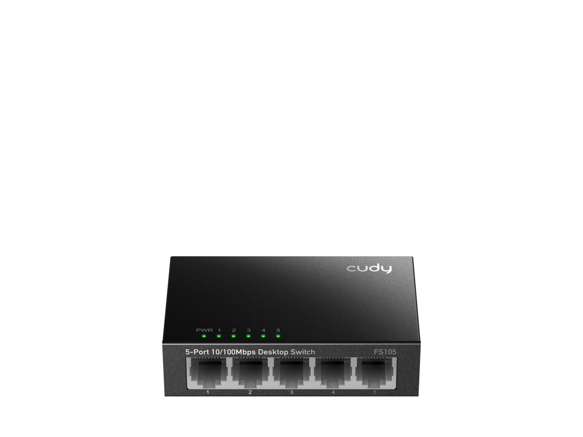 CUDY FS105 Switch 5 ports 10/100 Mbps métal