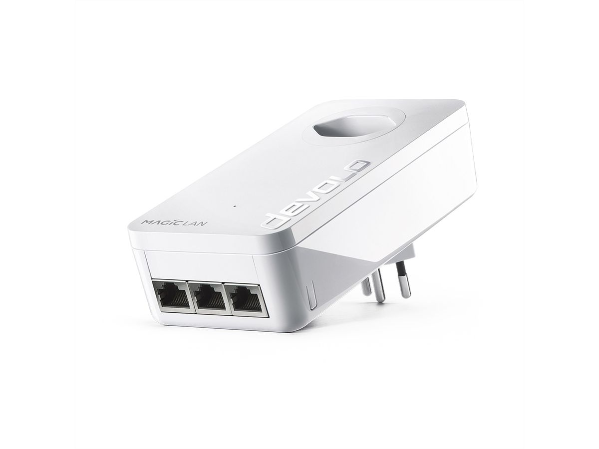Devolo Powerline Magic 2 LAN, 2400 Mbit/s,3x RJ45, Einzeln