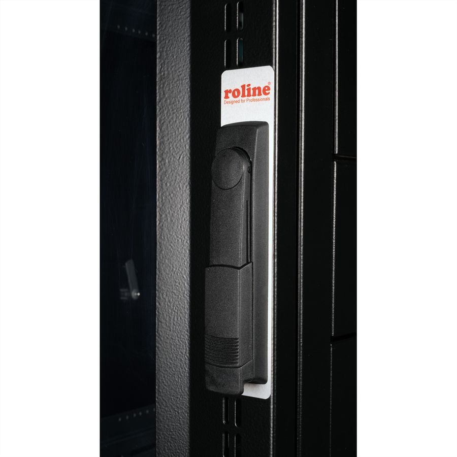 ROLINE 19-Zoll Serverschrank Pro 42 HE, 600x1000 BxT schwarz Plexiglas