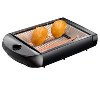 Melissa Flachtoaster 16140145, schwarz, 600W, mit Timer