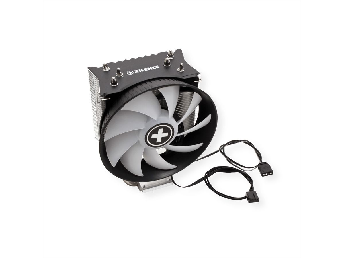 Xilence M403PRO.ARGB AMD und Intel CPU Kühler, 120mm ARGB PWM Lüfter, 150W TDP