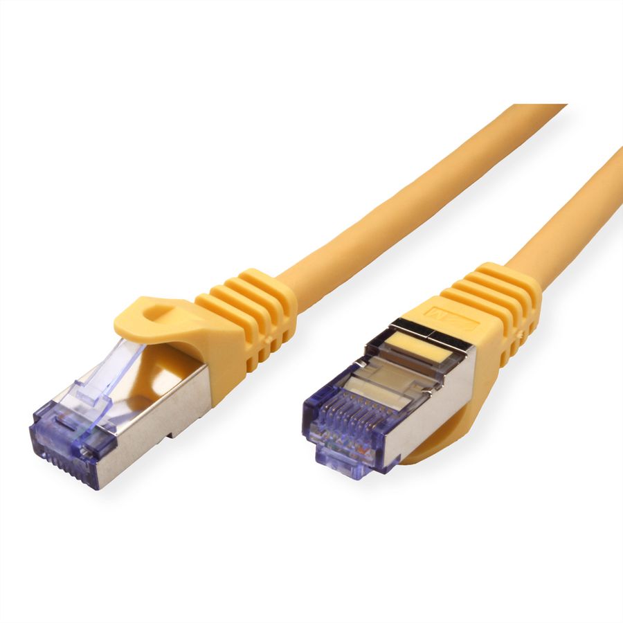 Cordon ROLINE S/FTP(PiMF) Cat.6A / 10 Gigabit, LSOH, Component Level, jaune, 5 m