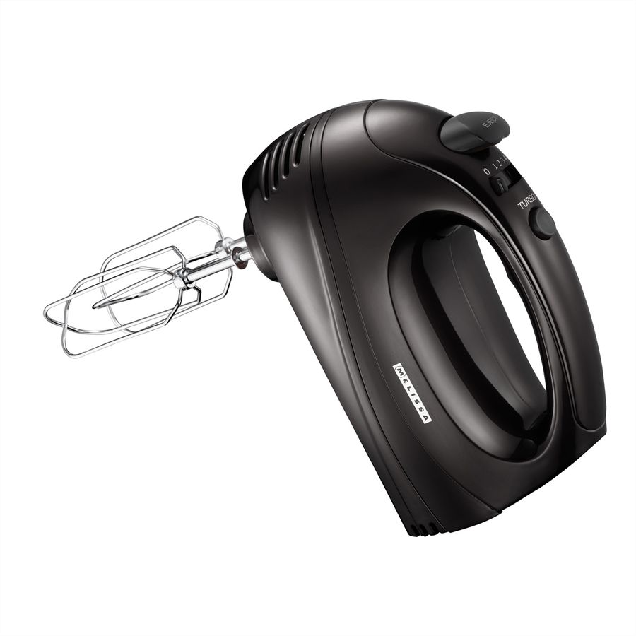 Melissa Handmixer 16200085, Handmixer mit Turbo, schwarz, 300W