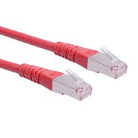 Cordon ROLINE Cat.6 (Classe E) S/FTP (PiMF), rouge, 0,3 m