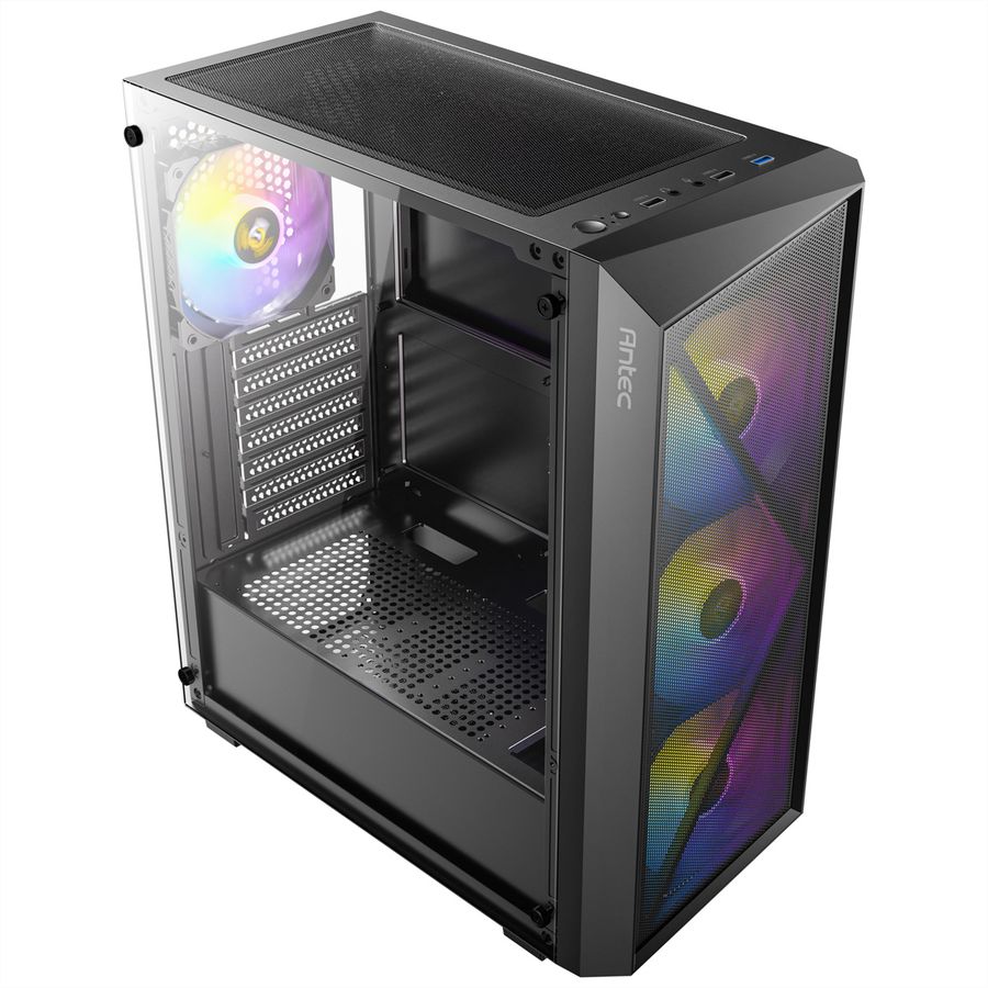 ANTEC AX67 ARGB PC Gehäuse Midi Tower Gaming ATX, schwarz