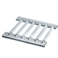 Accessoire pour rail de guidage SCHROFF pour circuits imprimés lourds, extra-fort, aluminium, 340 mm, largeur de rainure 2,5 mm, argent