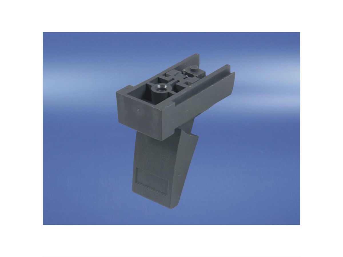 SCHROFF Pied basculant pour châssis, plastique, RAL 9006