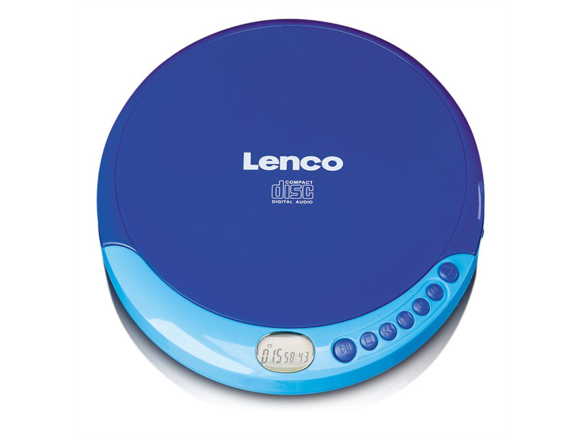 Lenco Portabler CD Player CD-011BU blau