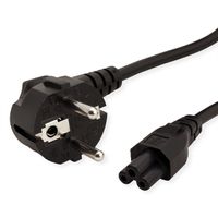 VALUE Câble d'alimentation pour notebook 3 pôles, noir, 0,8 m