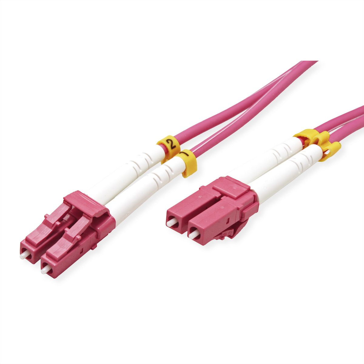 VALUE LWL-Kabel 50/125µm OM4, LC/LC, LSOH, violett, 1 m