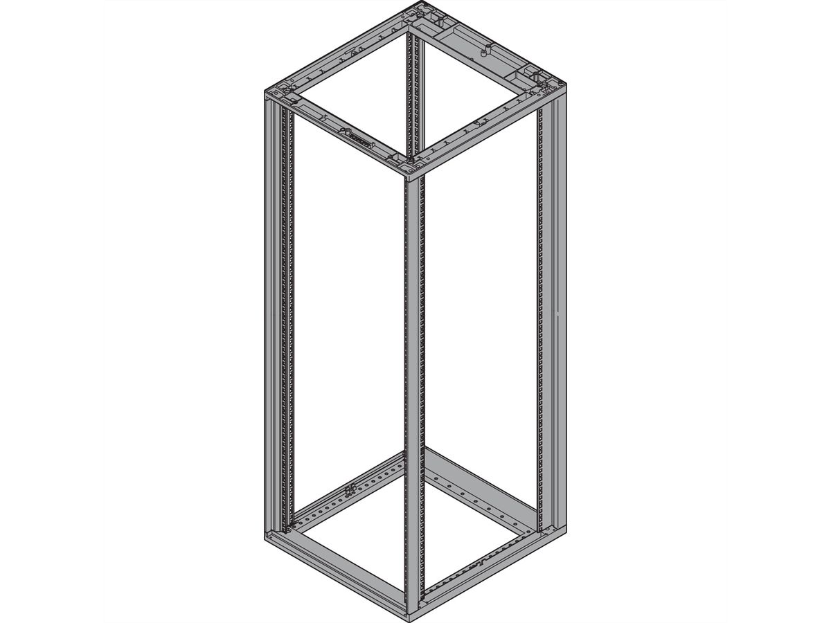 Cadre d'armoire Novastar SCHROFF, Slim-Line, 12 U 553W 800D
