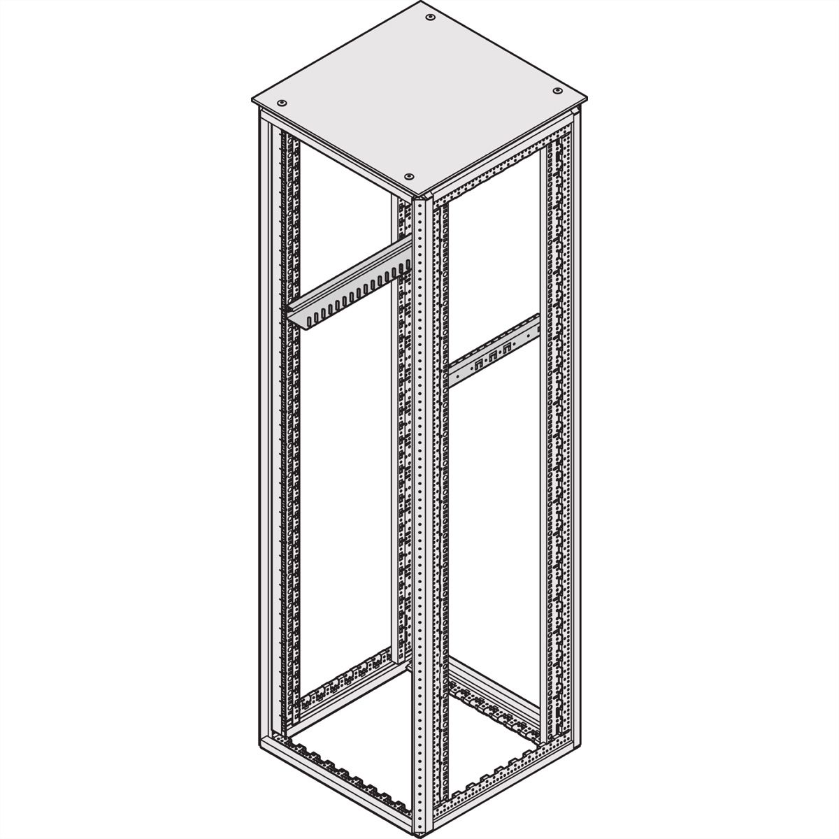 SCHROFF Varistar Slide Rail, 25 kg, 5 paires, 800D